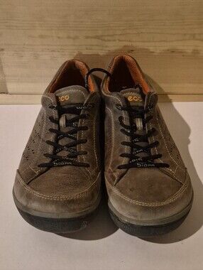 Ecco Men's Brown Suede Sneakers with Black Laces Size EU41/US8